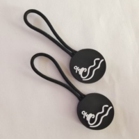 ZT-BLA07 - Produit phare : tirettes de fermeture éclair personnalisées en PVC souple coloré, en caoutchouc ou en silicone, pour vêtements et étiquettes métalliques
