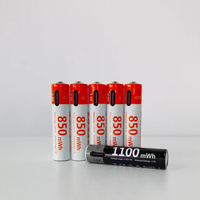 Fabricant d'origine de piles rechargeables au lithium-ion AAA USBC 1,5 V 1100 mWh avec PCB intelligent universel pour télécommandes