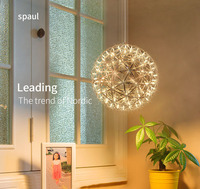 Lustre boule d'étincelle C-223 pour hôtel centre commercial département des ventes lait thé Atrium lampe barre lampe Restaurant lustre étoilé
