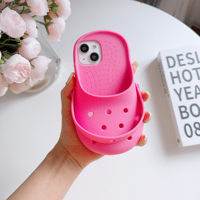 Coque en silicone antichoc pour Crocs – Étuis de protection pour iPhone 17/16/15/14/13/12/11/Pro/Pro Max/Plus