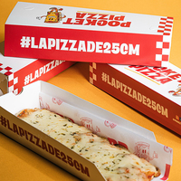 Vente en gros de barquettes à hot-dogs en carton personnalisées à bas prix, boîtes à pizza, emballages
