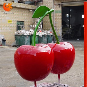 Tượng quả anh đào bằng sợi thủy tinh cỡ lớn, nhiều màu sắc, trang trí quảng trường thương mại, nổi tiếng trên mạng, thu hút khách du lịch, nghệ thuật bắt mắt - Product Image 4