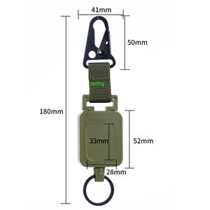 <span class=keywords><strong>Porte</strong></span>-<span class=keywords><strong>badge</strong></span> rétractable avec mousqueton de pêche à la mouche, 23.6 pouces - Product Image 2