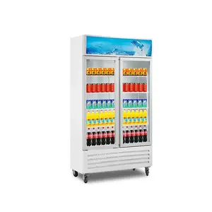 Refrigerador vertical para bebidas, refrigerador com 3 portas, novo modelo, preço de fábrica, refrigerador de supermercado para loja, venda imperdível