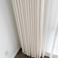 Gorden Bordir Kustom, Gaya Kuno Prancis Retro Fufeng Linen Sheer untuk Privasi