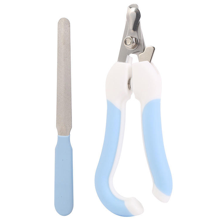 Blue nail scissors