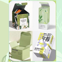 Vente en gros de petites boîtes en carton pothook personnalisées Boîte d'emballage en papier kraft avec fenêtre transparente
