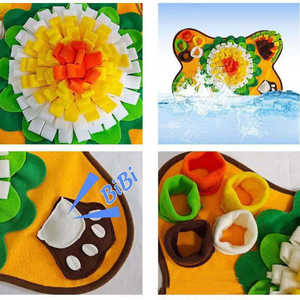 Tapis de jeu olfactif pour chiens et chats, en PET écologique, motif dessin animé, style moderne, type puzzle, pour l'exploration olfactive - Product Image 6