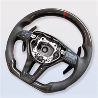 Accessoires de voiture de roue en acier de fibre de carbone pour Mercedes Benz classe C W204 C63 W212 W218 W207 W172 GLC C63 A45 volant