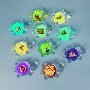 Porte-clés tortue lumineuse de Noël en résine acrylique, accessoire de bijoux DIY, couleurs assorties, été 2024 - Product Image 2