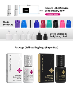 Colle à cils noire professionnelle à séchage rapide en 1 seconde, sans odeur, <span class=keywords><strong>pour</strong></span> extensions de cils, fournitures en gros sous marque privée - Product Image 5