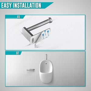 Porta rotolo carta <span class=keywords><strong>bagno</strong></span> acciaio inox 304 porta carta igienica tre M <span class=keywords><strong>adesivo</strong></span> - Product Image 5