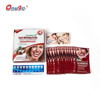 Tiras blanqueadoras de dientes Denti, transparentes, con 0.1 - 20% HP, aceite de coco, para blanqueamiento dental, venta al por mayor