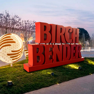 Letras gigantes de pie 3D personalizadas, letras grandes del alfabeto de Metal, letras grandes de acero inoxidable para exteriores, letrero Led con rotulación LED - Product Image 2