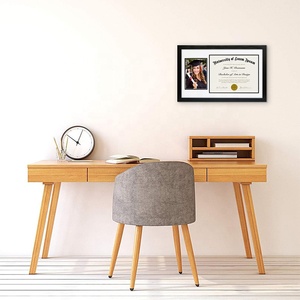 Khung tốt nghiệp 11x18 inch màu đen với 2 tấm mở hiển thị khung hình <span class=keywords><strong>5x7</strong></span> và khung bằng tốt nghiệp 8.5x11 - Product Image 6