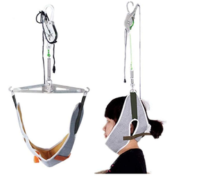 घर की भौतिक चिकित्सा और गर्दन दर्द राहत के लिए सिर के साथ दरवाजे पर गर्भाशय ग्रीवा कर्षण उपकरण - Product Image 2