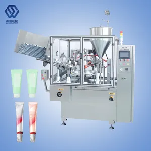 अल्ट्रासोनिक सॉफ्ट ट्यूब फिलिंग सीलिंग मशीन आवश्यक तेल लोशन पैकिंग मशीन लोशन सॉफ्ट अलु ट्यूब फिल और सील मशीन