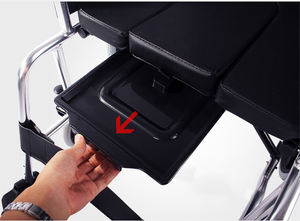 מוטת אלומיניום ידנית/כיסא גלגלים משענות רגל קבועה ומנוחה לשימוש ביתי וחיצוני - Product Image 3