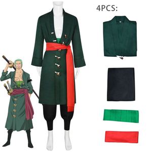 Disfraz de Zoro de una Pieza, Kimono Japonés para Cosplay, Anime, Comic Con, Set de Disfraz de Anime - Product Image 2