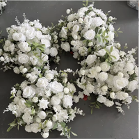 Offre Spéciale – Grandes Boules de Fleurs Artificielles Blanches en Soie pour Centres de Table de Mariage, Arrangements Floraux de 30cm, 40cm, 50cm