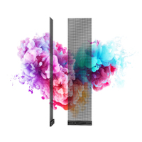 Vente chaude P6.25 1500*250 Led écran Transparent affichage Film holographique panneau publicitaire vidéo