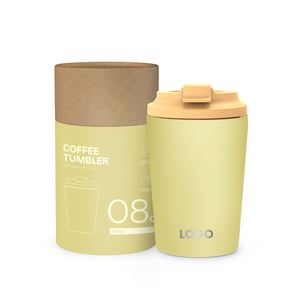 350ML Office Coffee Cup Portable Travel Cup with Cylindrical Box Packaging - Product Image 1