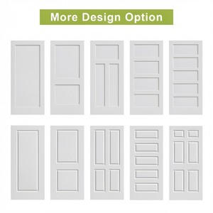 Puerta Interior de Madera Sólida de Diseño Moderno 2026, de Gran Venta, con Núcleo Hueco y Superficie Acabada para Dormitorio y Villa - Product Image 3