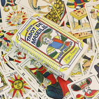 Vente en gros de jeux de cartes de tarot rétro de Marseille écologiques de haute qualité, personnalisés et très demandés, avec guide pour adultes