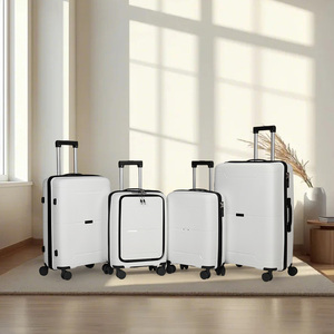 Valise à roulettes 4 roues en polyester, style moderne et simple, légère, durable, coque rigide, étanche, écologique, <span class=keywords><strong>ensemble</strong></span> de bagages cabine - Product Image 3