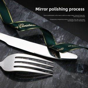 Set di posate GEMEI in acciaio inossidabile, lavabile in lavastoviglie, per 6 persone, uso domestico e alberghiero, 24 pezzi. - Product Image 2