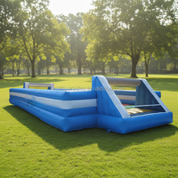 Terrain de football gonflable multifonctionnel 3v3 Street Soccer Pitch et parcours de jeu pour jouer en plein air pour enfants et adultes