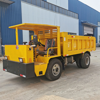 Véhicule Minier Souterrain 4x4 Hydraulique à Pneus en Caoutchouc, Camion Benne Diesel Sans Voie pour Tunnel Minier