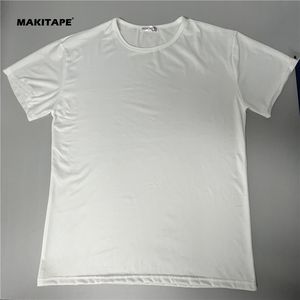便宜的1美元100% 聚酯Ropa定制标志普通牛奶纤维男女通用空白库存弹性男士t恤Kaos HG1400 - Product Image 2