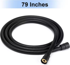 Manguera de Ducha de Acero Inoxidable Moderna, Flexible y Duradera de Alta Calidad con Tuerca de Inserción de Latón, Resistente a la Oxidación y sin Enredos, para Uso en Baños - Product Image 6