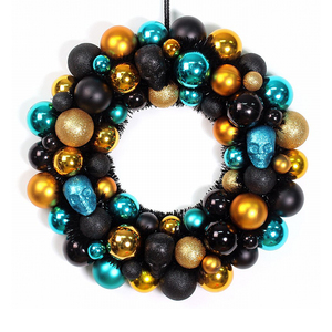 En gros personnalisé décoration de <span class=keywords><strong>sapin</strong></span> de noël boules suspendues couronnes de noël avec lumière - Product Image 6