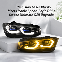Ensemble de phares adapté pour BMW Série 3 G28 2023-2026, phares LED bicolores modifiés avec lentille laser