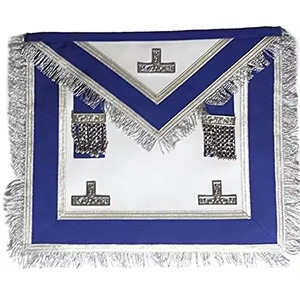 Precio al por mayor del delantal regulado por la Francmasonería de Canadá MASTER MASON BLUE LODGE - AZUL CIELO CON ROSETAS - Product Image 5