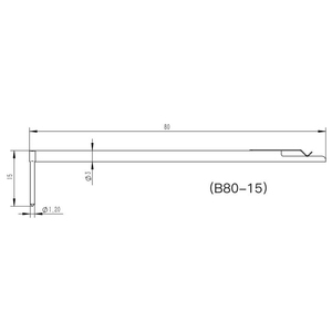 Testeur de rugosité de surface B80-15, profilomètre, capteur de rugosité 15 mm, accessoires de testeur de rugosité, stylet haute rugosité - Product Image 1