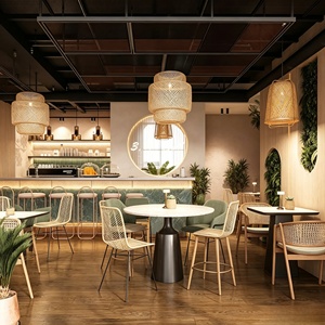 Catering Restaurant Full Space Customization Interior Design Commercial Bar Counter Display Cabinet Shop Decoration Renovation - Product Image 1