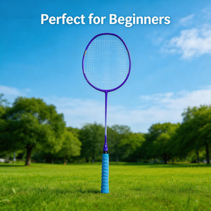Ensemble de raquettes de <span class=keywords><strong>badminton</strong></span> professionnelles en fibre de carbone, cadre ondulé offensif, <span class=keywords><strong>raquette</strong></span> légère avec poignée en PU pour l'extérieur, logo personnalisé - Product Image 6