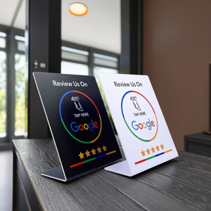 TapFive NFC support en PVC personnalisé Google Review <span class=keywords><strong>Code</strong></span> <span class=keywords><strong>QR</strong></span> carte de visite RFID sans contact Menu des médias sociaux <span class=keywords><strong>application</strong></span> de carte de membre - Product Image 4