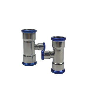 Tùy chỉnh phù hợp Báo Chí DVGW 304 316L cao m/V loại hồ sơ thép không gỉ giảm <span class=keywords><strong>TEE</strong></span> Báo Chí Ống phù hợp - Product Image 4