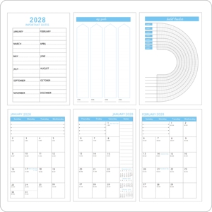 Agenda personalizada 2026 planificador diario cuaderno diario Bloc de notas calendario Oficina papelería cuaderno para <span class=keywords><strong>horario</strong></span> - Product Image 5