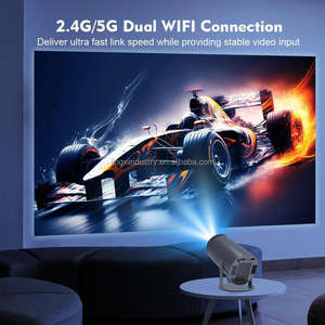 โปรเจ็คเตอร์ขนาดเล็กสำหรับ HY300PRO ที่อัปเกรดแล้ว2025พร้อม WiFi และบลูทูธโปรเจคเตอร์แบบพกพาโปรเจคเตอร์หนังขนาดเล็กรองรับ4K สำหรับบ้าน - Product Image 2