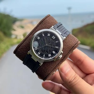 Reloj Mecánico de Alta Gama para Hombre, Nuevo Estilo, Caja de Acero, Esfera Negra con Diseño de Ondas, Automático, Zafiro, Resistente al Agua, Luminoso - Product Image 3