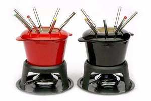 Chocolat en émail Promotion de Noël <span class=keywords><strong>Fondue</strong></span> en fonte rouge - Product Image 4