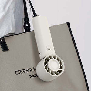 New 1200mAh Rechargeable USB <b>Hand</b> <b>Fan</b> LED Digital Display Electr Portable <b>Folding</b> Handheld <b>Fan</b> Mini <b>Fan</b> with Hook Buckle - Product Image 4