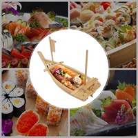 Plateau de service en bambou pour sushi, extra large, assiettes à sushi, service traiteur, plateau de service pour sashimi