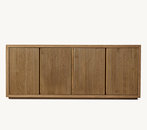 Sassanid OEM Classique Rustique Chêne Caractère Luxe Salon <span class=keywords><strong>Julien</strong></span> Buffet 4 Portes - Product Image 4