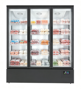 Congélateur vertical commercial 1500L à porte vitrée trempée, vente directe usine, certifié CE -22°C ℃   Réfrigérateur Vitrine - Product Image 5
